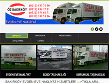 Tablet Screenshot of ozbakirkoynakliyat.net